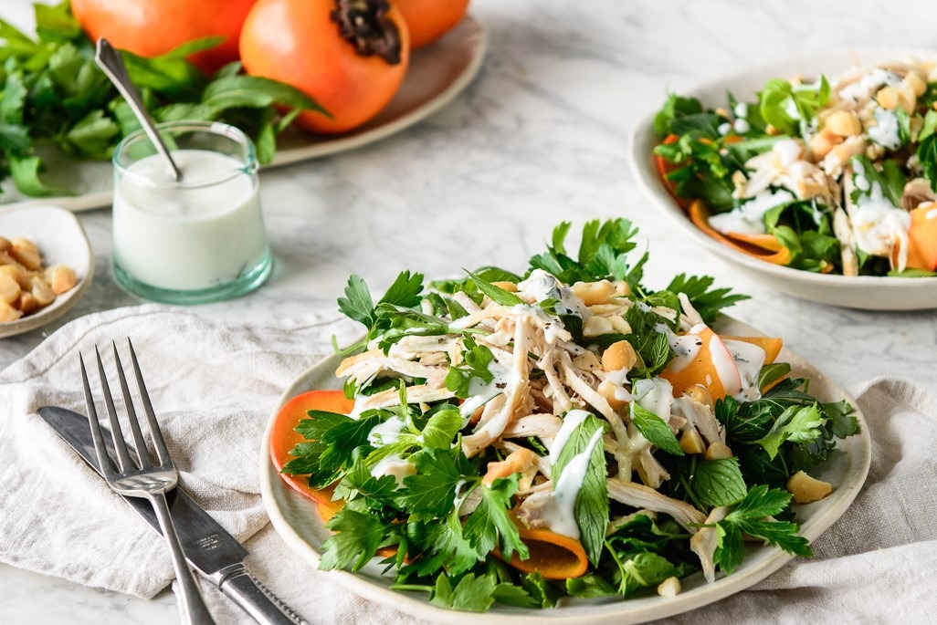Persimmon & Herb Chicken Salad