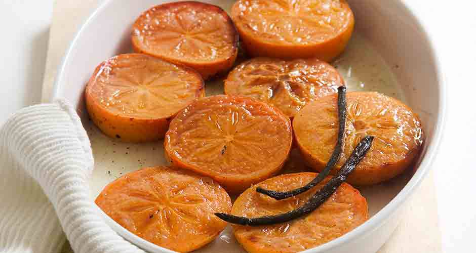 Honey Baked Persimmons