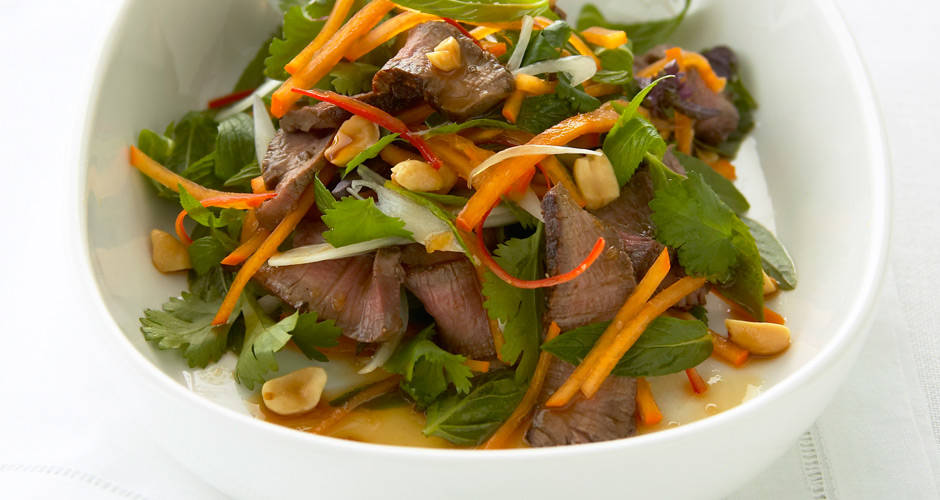 Persimmon Thai Beef Salad